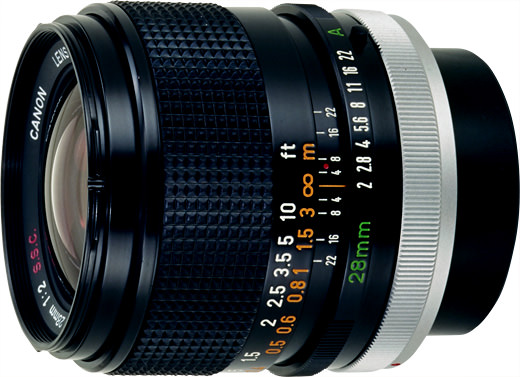 Canon FD 28mm f/2 S.S.C.